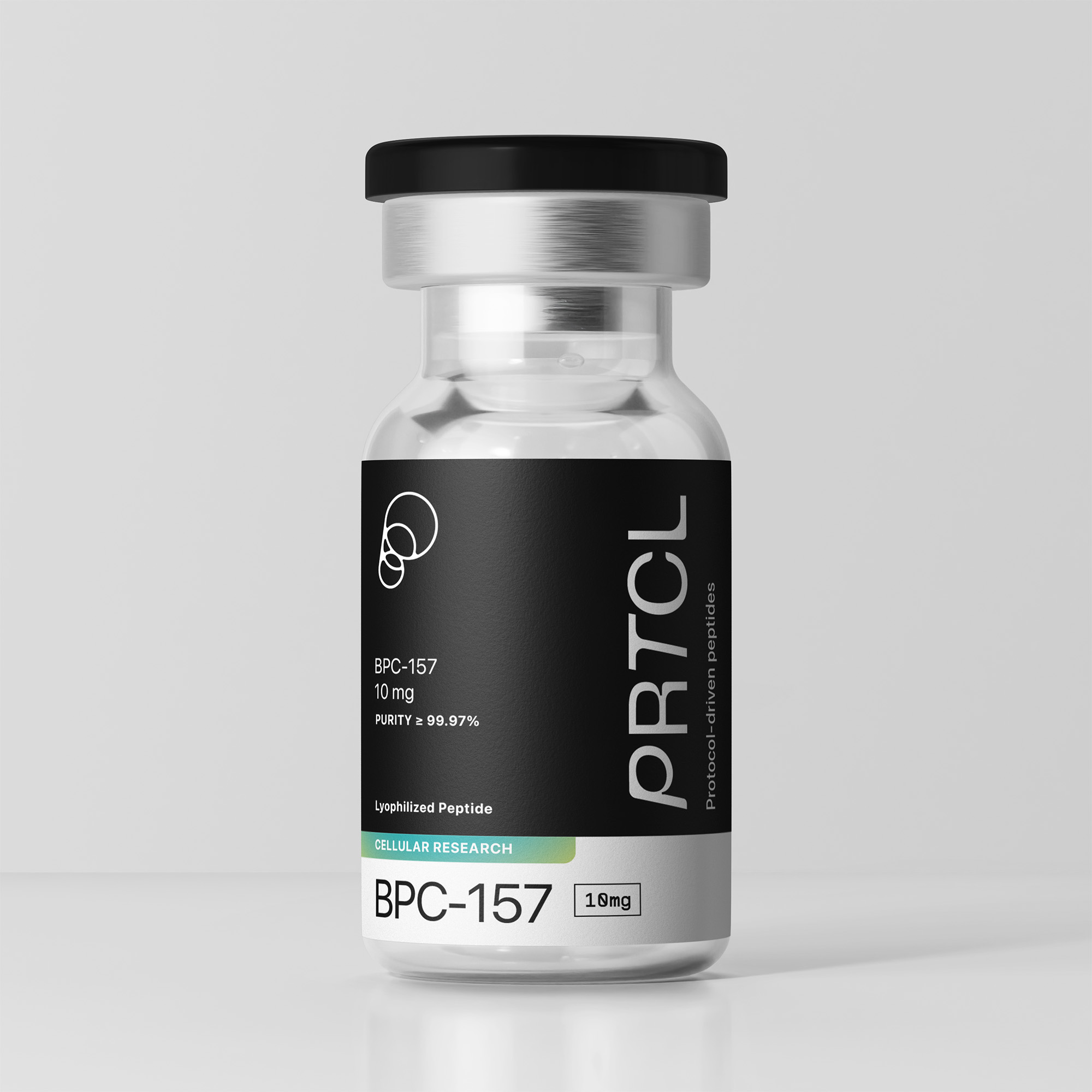 BPC-157 — 10 mg Lyophilized Vial, verified to ≥99% purity